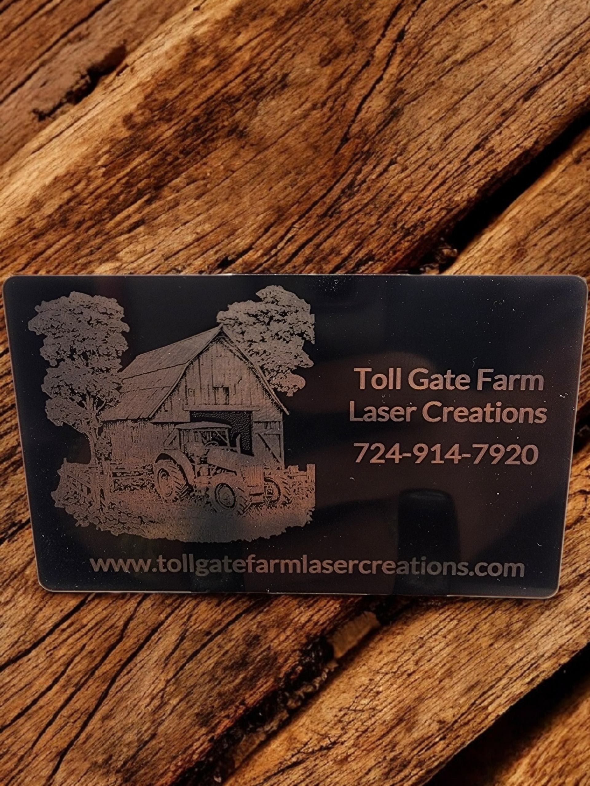 Custom Engraved Metal Business Cards