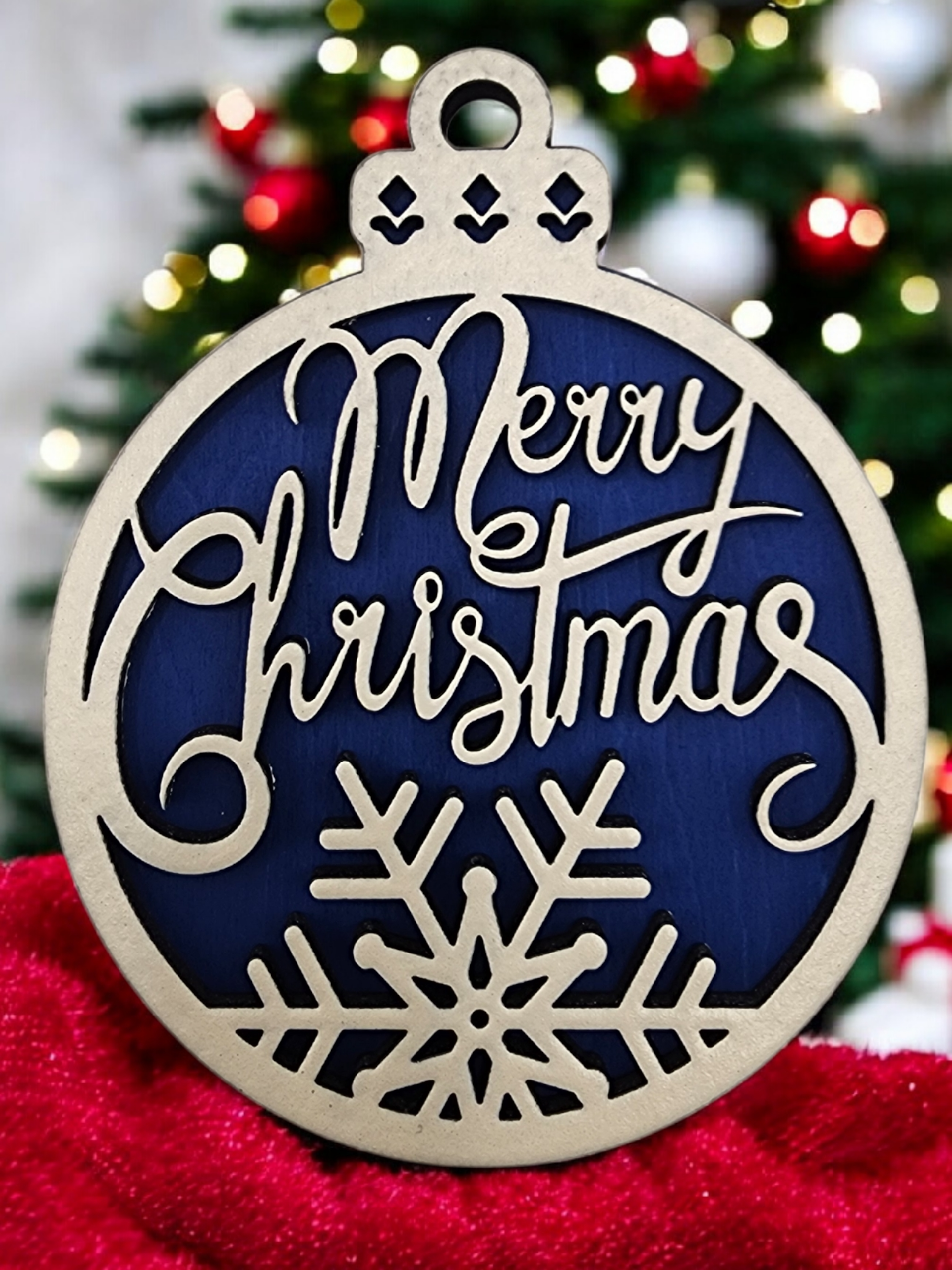 Custom Wooden Christmas Ornaments