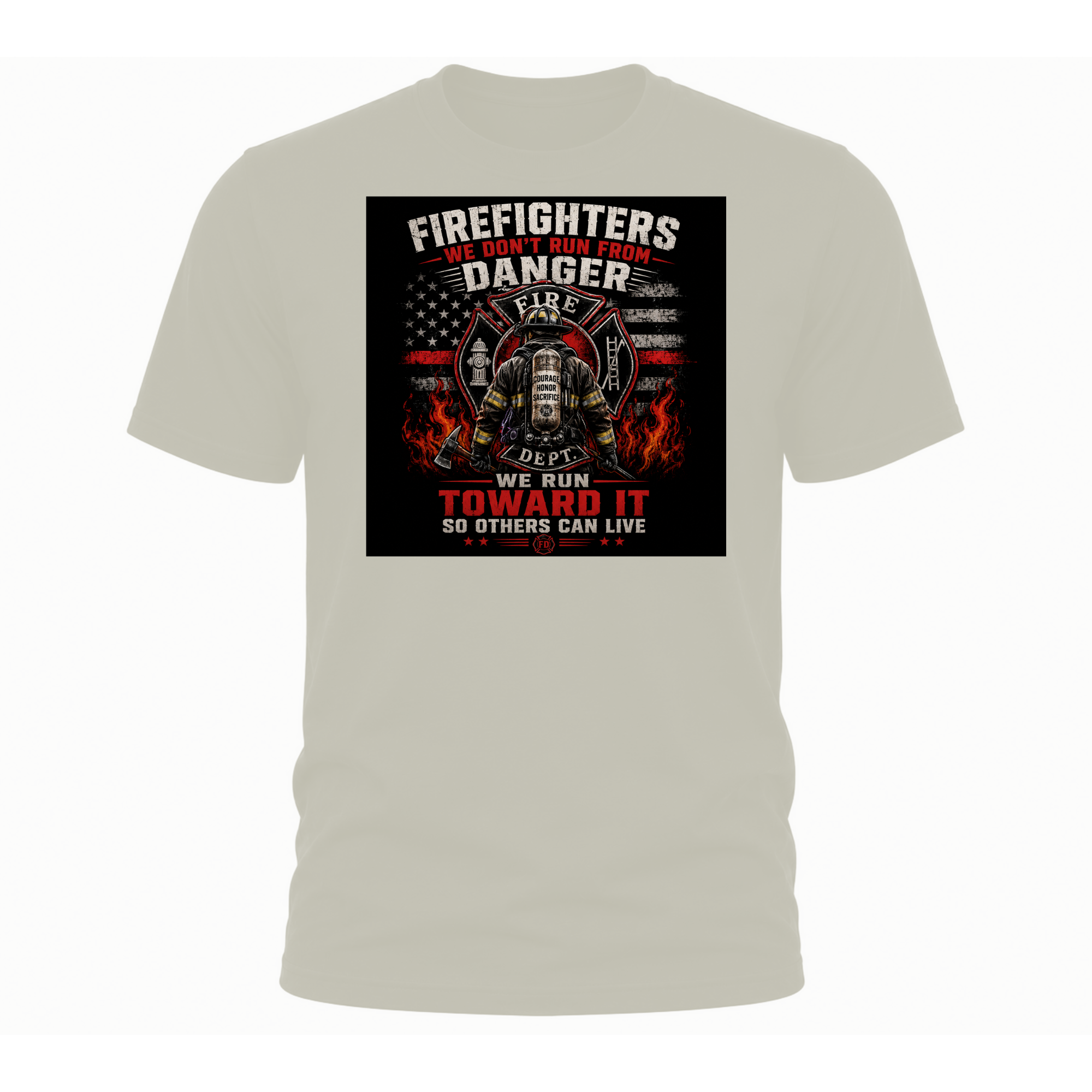 Firefighters "We Run Toward It" T-Shirt