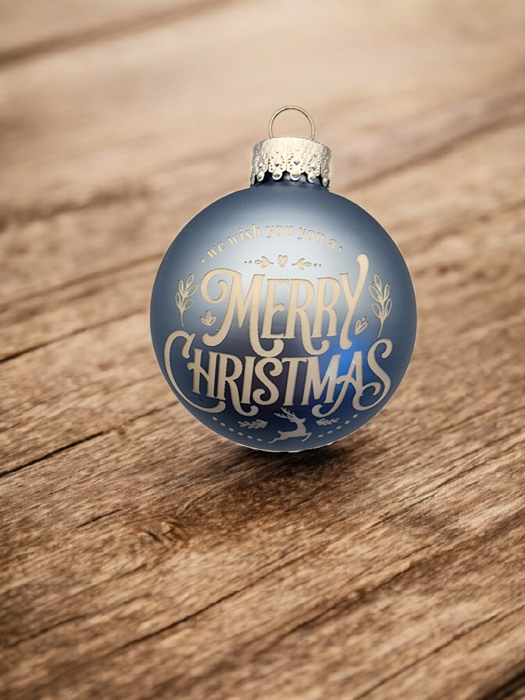 Custom Engraved Glass Bulb Ornaments