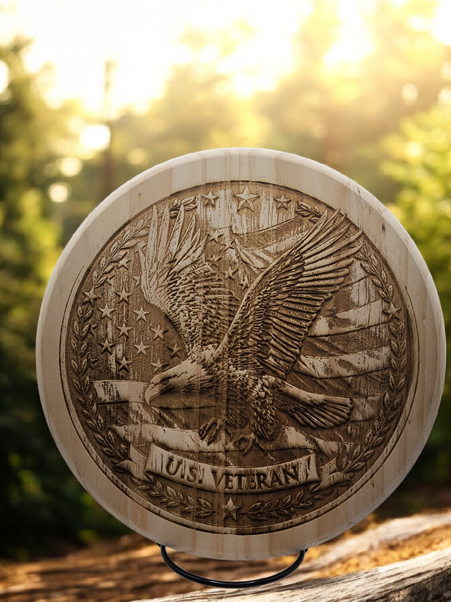 Wooden Plaque- Veteran