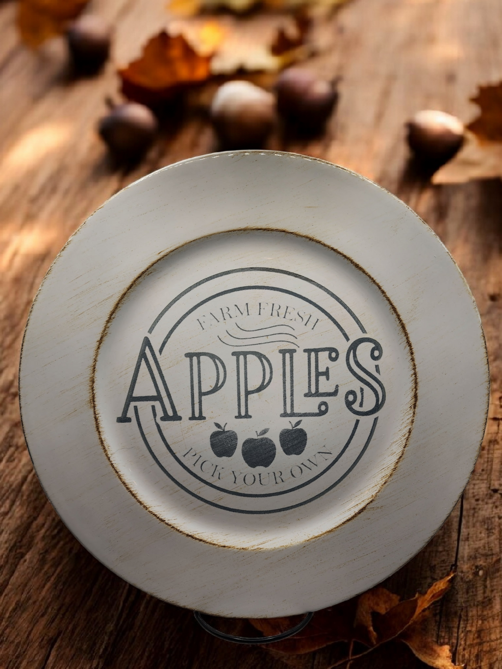 13 inch Plate - Apples
