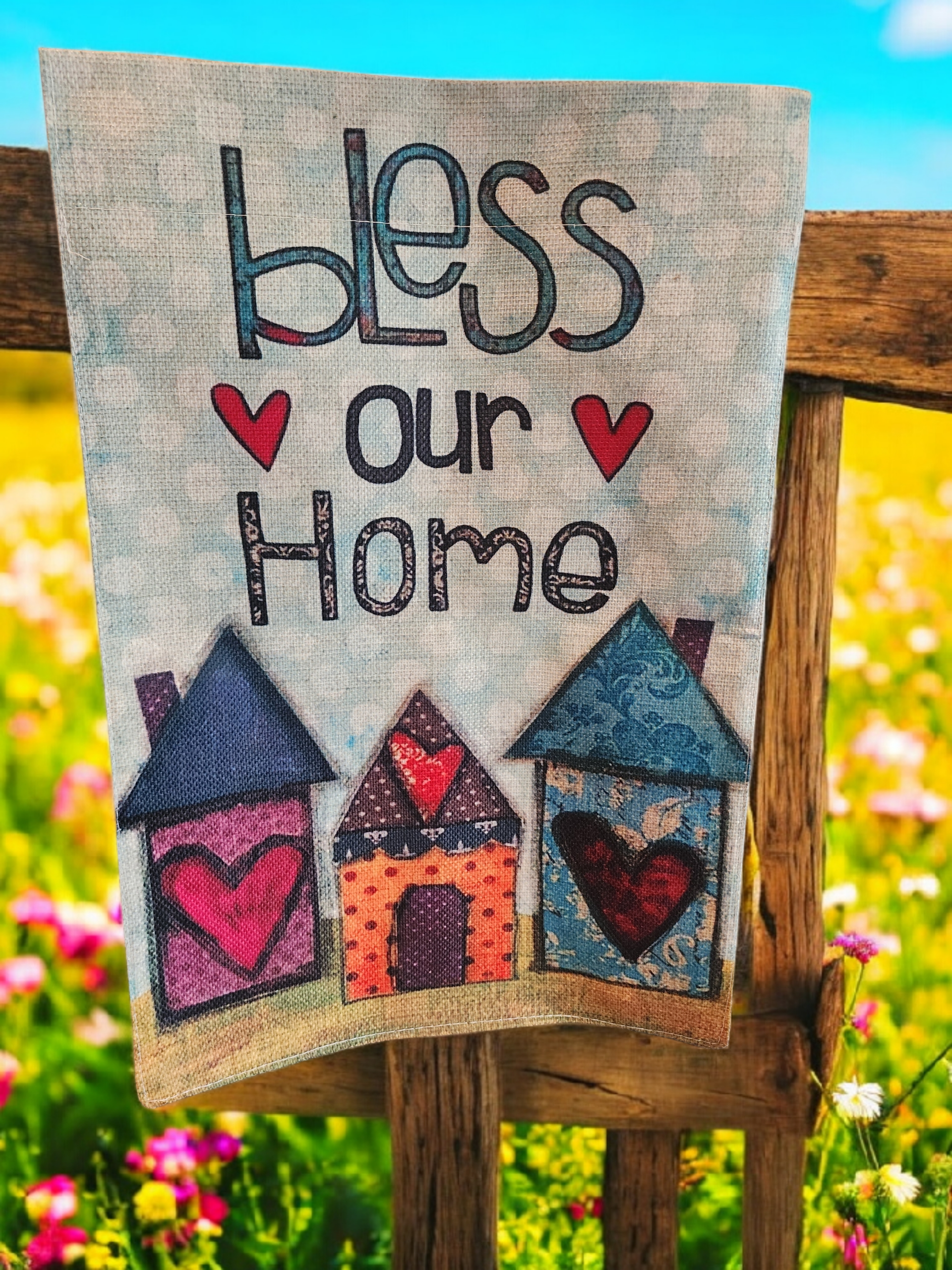 12 x 18 Garden Flag - Bless our Home