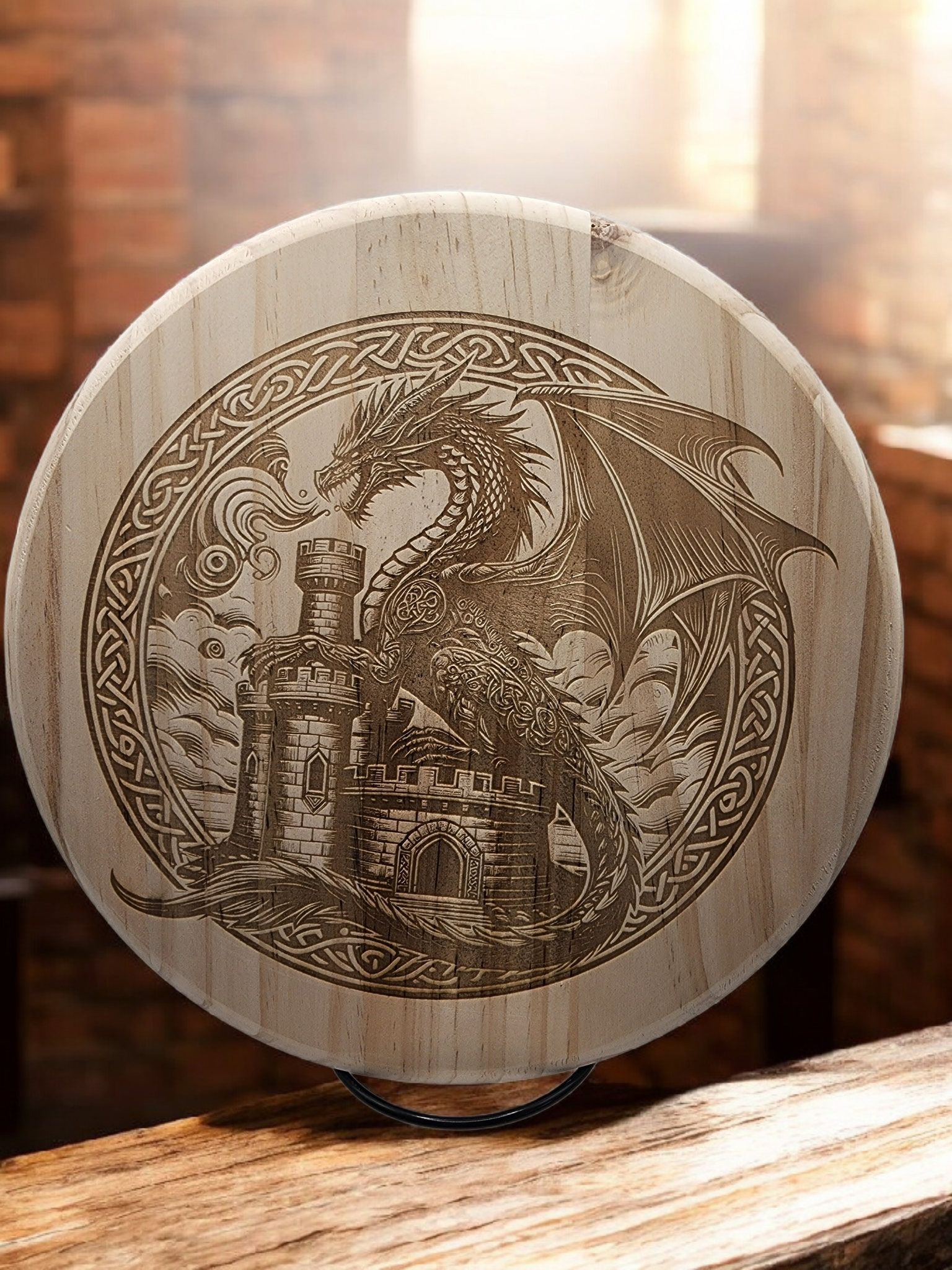 Wood Plaque - Dragon