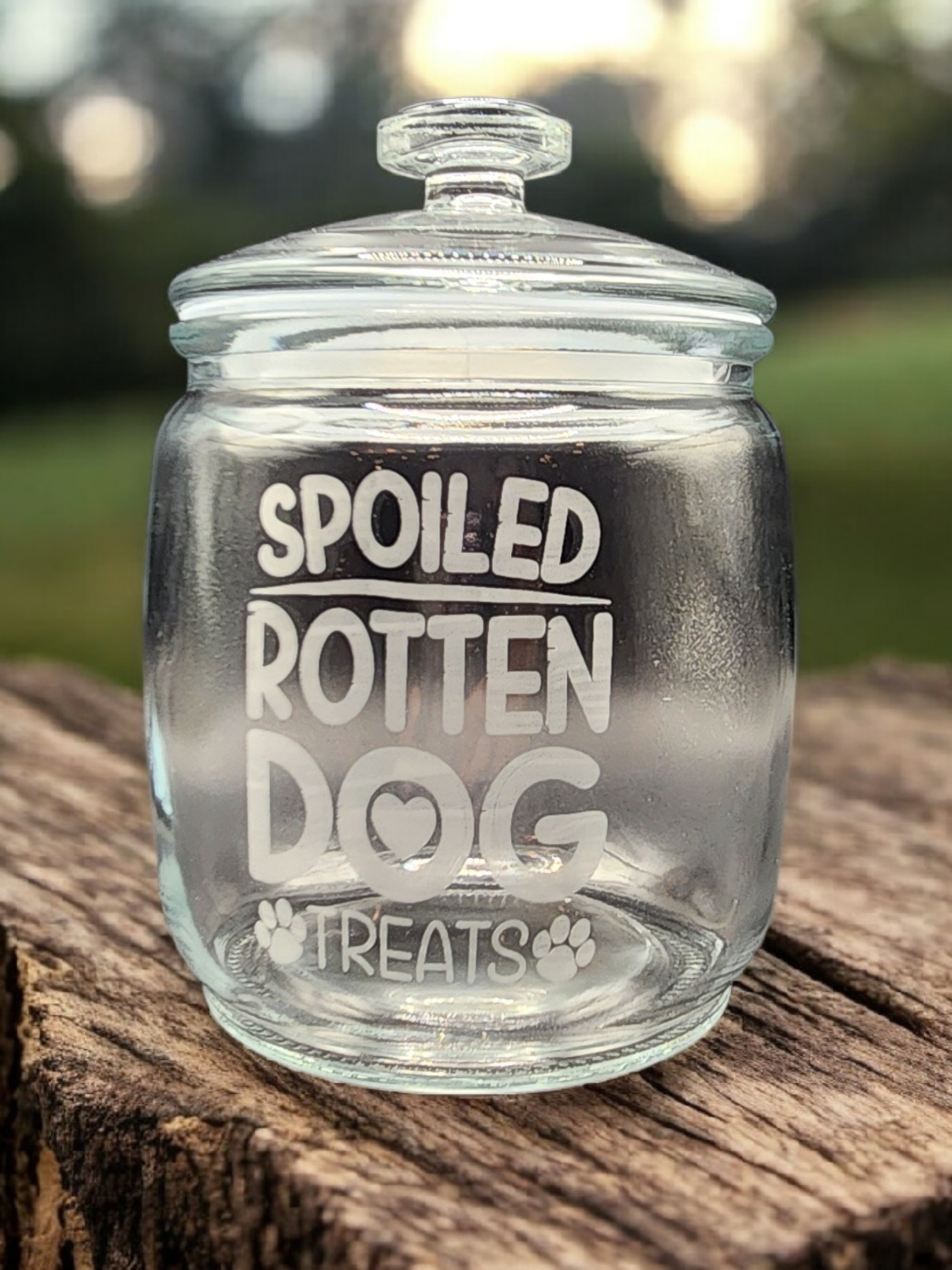 Dog Treat Jar- Glass
