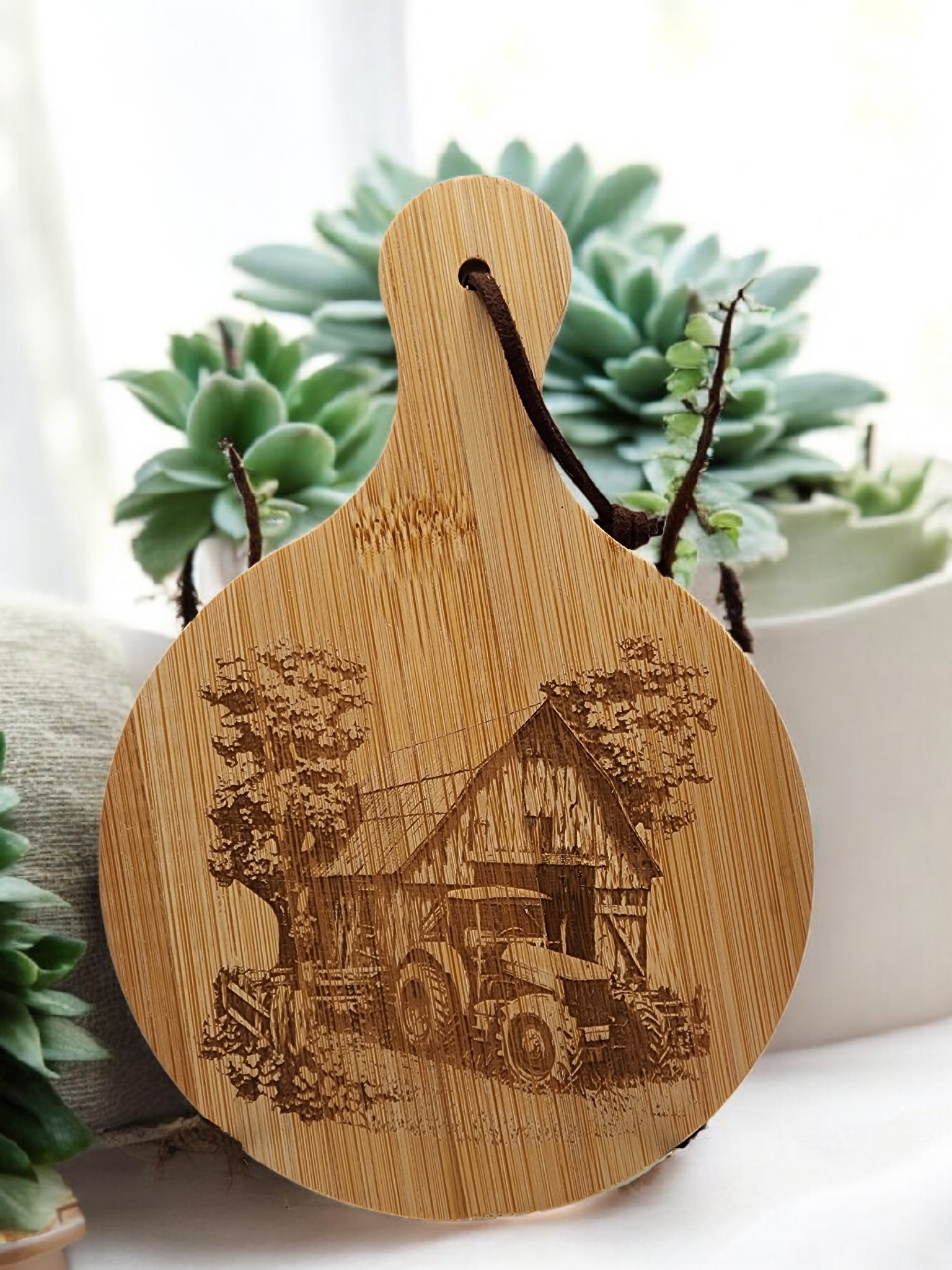 Custom Engraved Mini Charcuterie Board - Barn