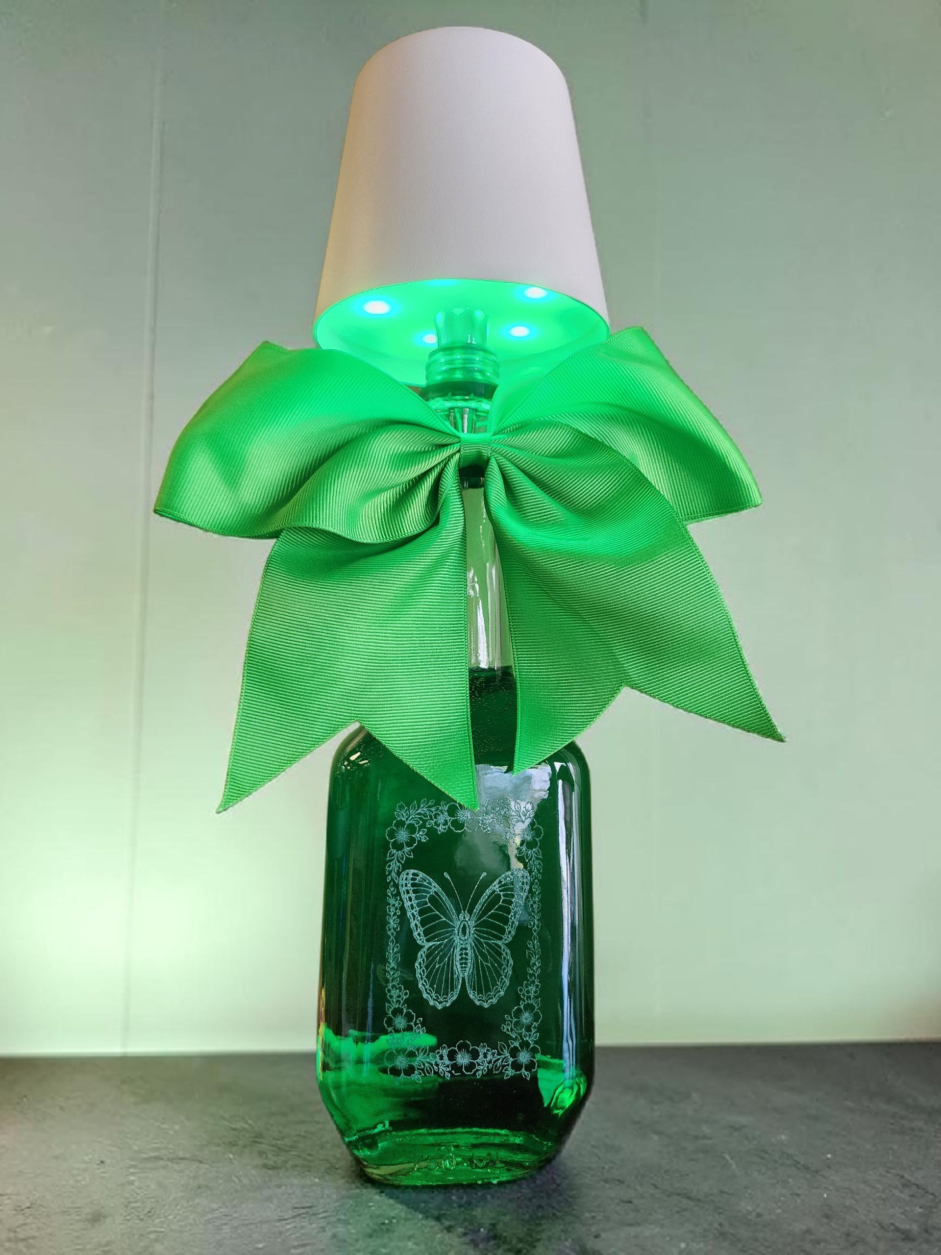 Bottle Lamp - Butterfly
