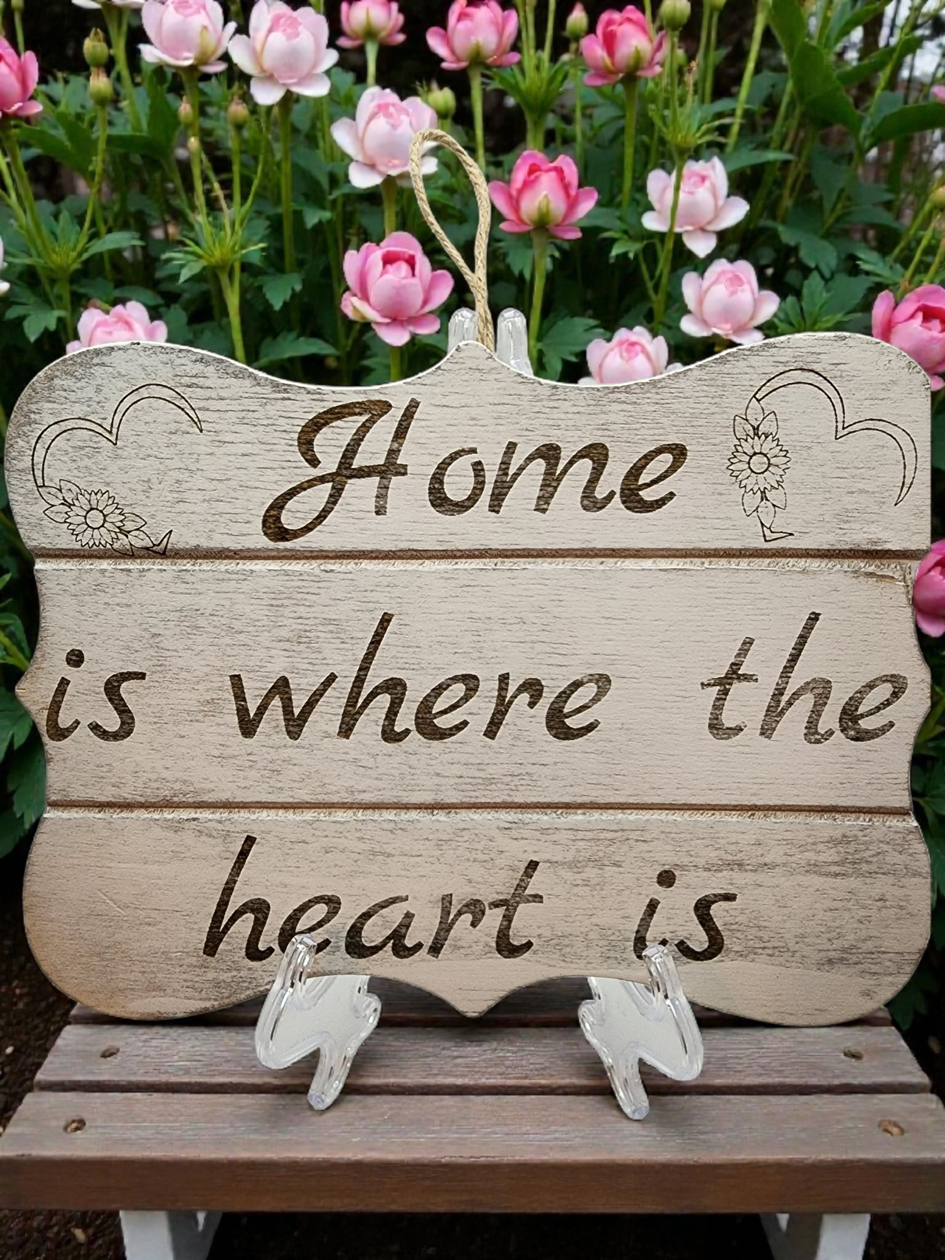 Wooden Plaque - Home Sweet Home