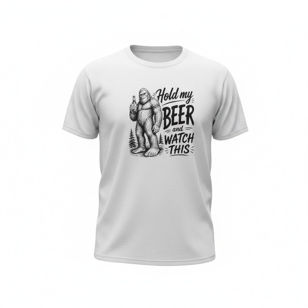 Hold My Beer and Watch This Bigfoot T-Shirt