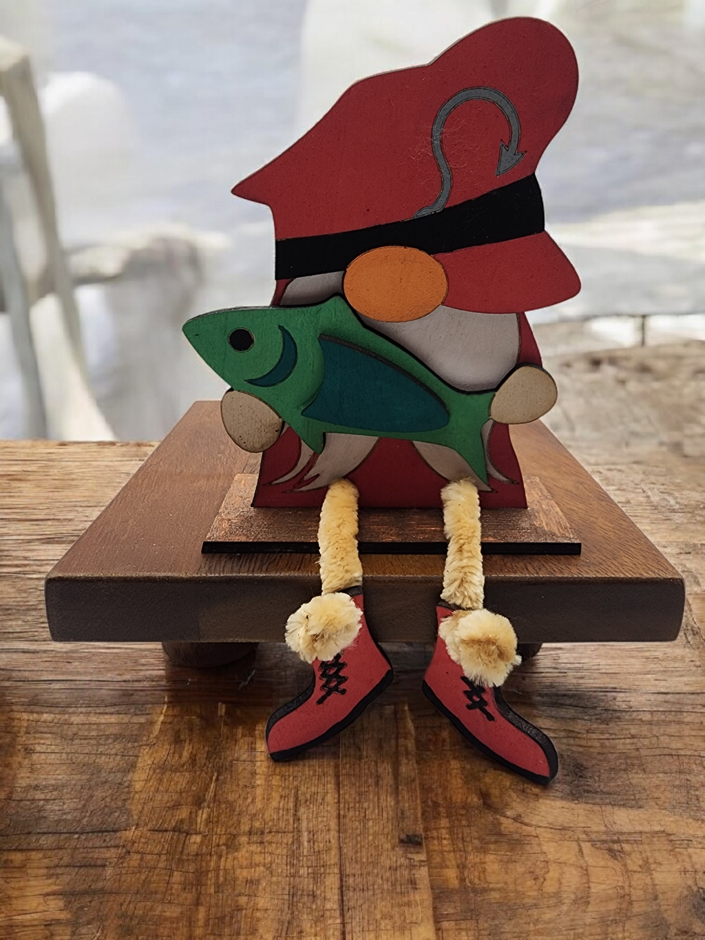 3D Gnome Shelf Sitter - Fisherman
