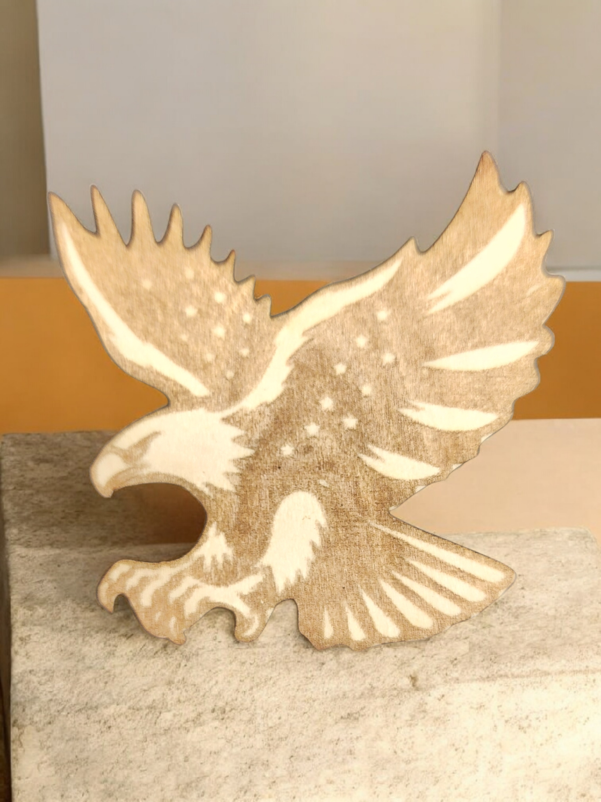 Engraved Wooden Magnets – Rustic Décor & Functional Art - Americana
