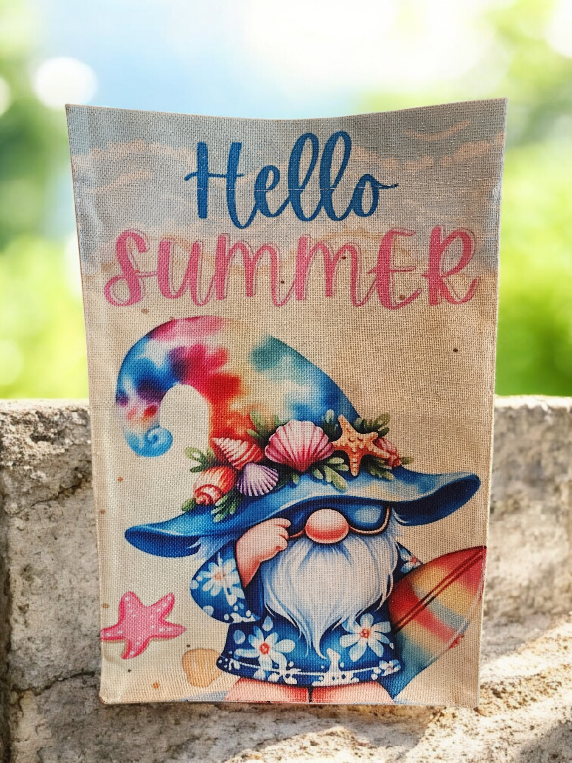 12 x 18 Garden Flag - Summer Gnome