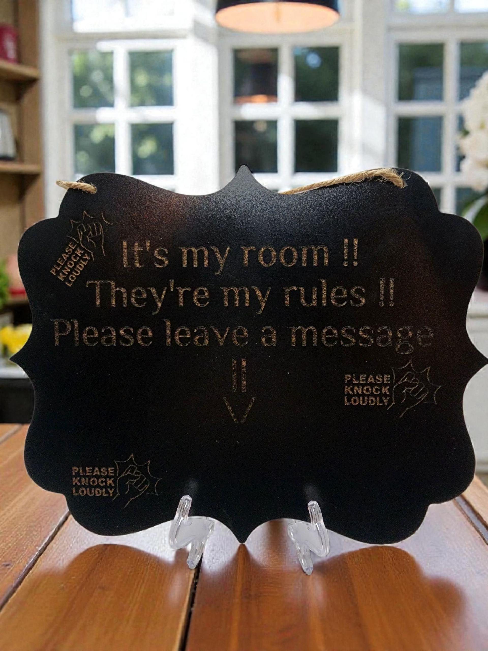 Chalkboard Plaque-My Rules