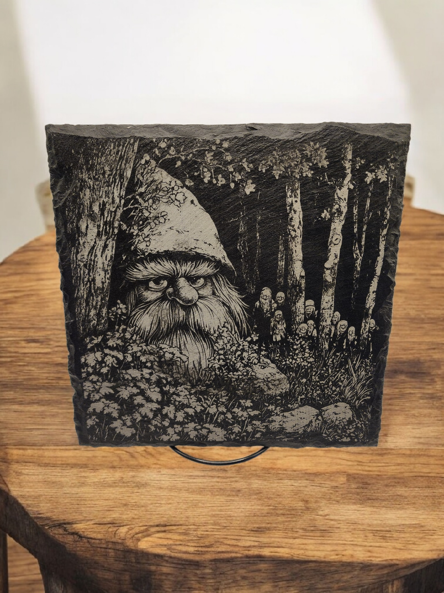 Custom Engraved 10 x 10 Slate - Gnome